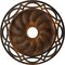 Ekena Millwork Loera Ceiling Medallion (Fits Canopies up to 6 1/4"), 26 5/8"OD x 4 1/2"ID x 1 3/8"P, Rust CM26LORUS - alternate 1